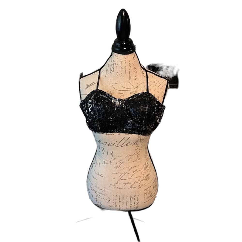 Vintage Forever 21 sequin bra top “Madonna Style” size medium